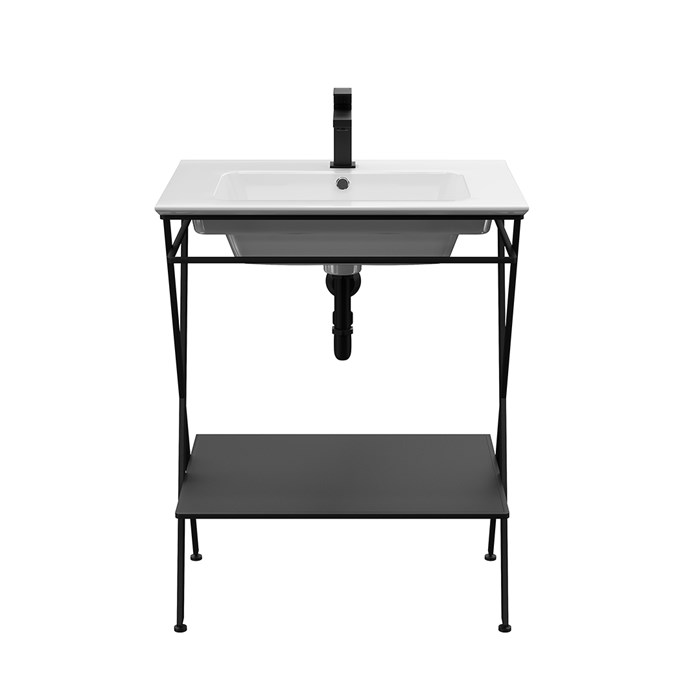 PIA.N.65\BLK Металлическая структура PIANO Next напольная 65, черная матовая - фото 63088