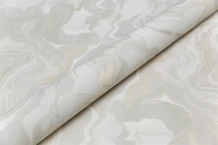 KM7604 Обои виниловые Галатея база универсальная, серый золотой 1,06х10 (1, Т F) прямая стыковка - фото 89830