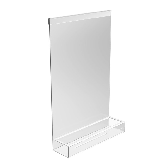 AN.SH.KM.TR Полка Анголо для душевых ограждений, прозрачная - фото 90403