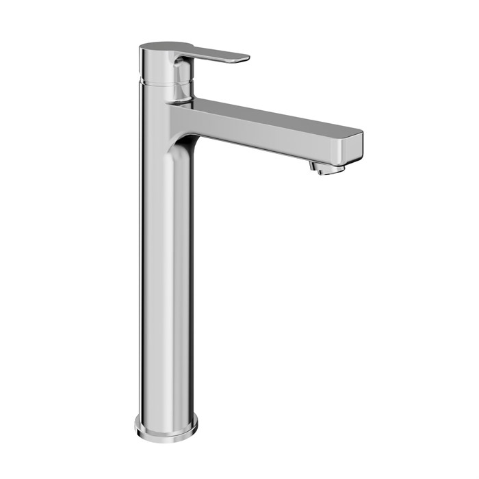 P4CR205LLZNKM Смеситель Соната высокий для раковины без донного клапана, хром - фото 90407