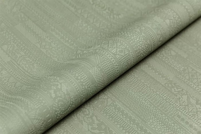 KM8207 Обои виниловые Ажур база универсальная,зеленый 1,06х10 (1, Т C) смещённая стыковка - фото 90415