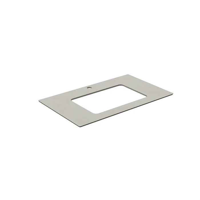 KM6012G0501RP80Ur2 Столешница для раковин, встраиваемых снизу, Про Чементо 80, серый светлый натуральный - фото 90835