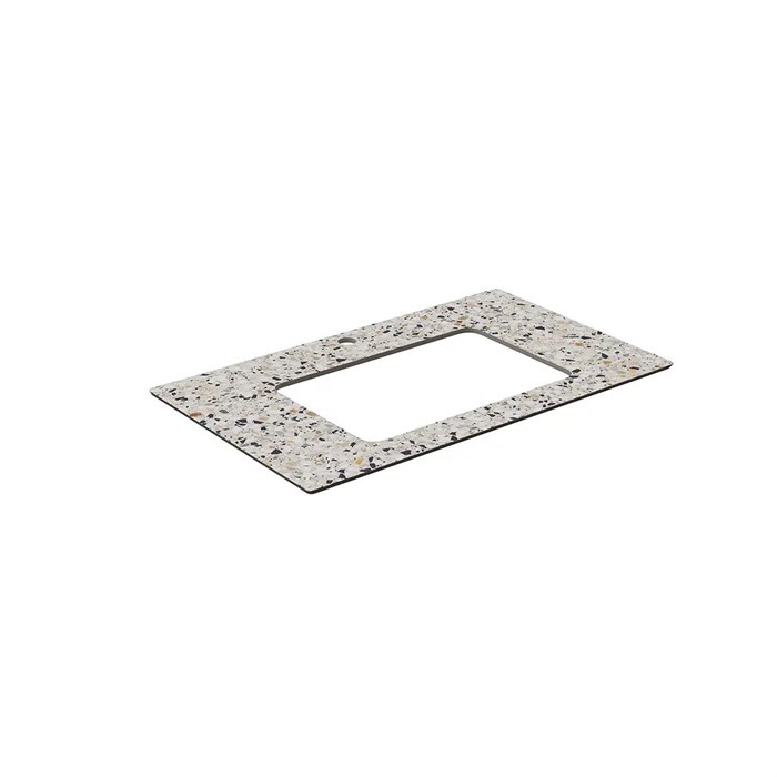 KM6012G0471RP80Ur2 Столешница для раковин, встраиваемых снизу, Бричиола 80, белый натуральный - фото 90841