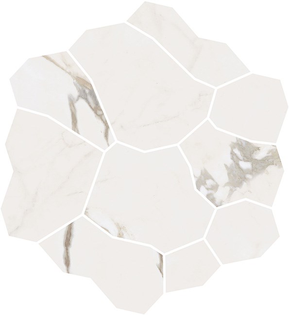 KMD2HID018BR Декор Марсель наборный бежевый светлый глянцевый обрезной 31,5x34,2x0,9 - фото 91166