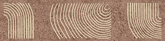 KMB2TGL006BR Бордюр Руссильон коричневый матовый обрезной 30x7,2x0,9 - фото 91237