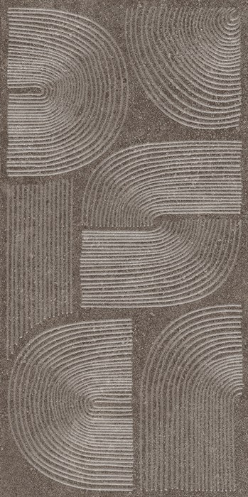 KMD3STA126BR Декор Руссильон коричневый тёмный матовый обрезной 30x60x0,9 - фото 91248