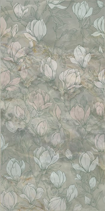 KMD3STA104BR Декор Сен-Тропе зелёный светлый глянцевый обрезной 60x119,5x0,9 - фото 91257