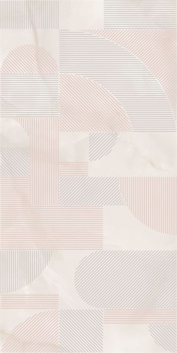 KMD3STA105BR Декор Сен-Тропе розовый светлый глянцевый обрезной 60x119,5x0,9 - фото 91258