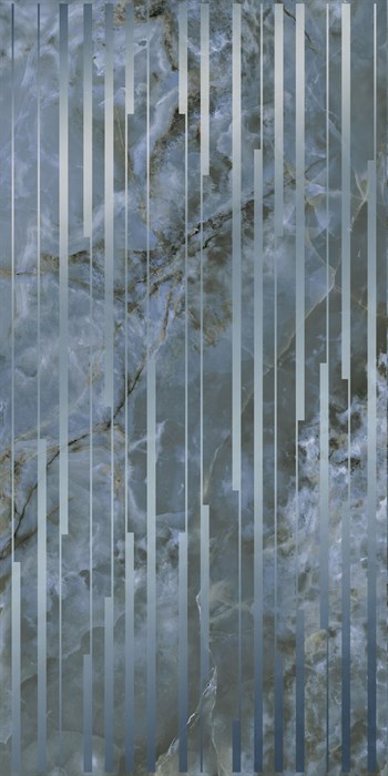 KMD3STA106BR Декор Сен-Тропе синий глянцевый обрезной 60x119,5x0,9 - фото 91259