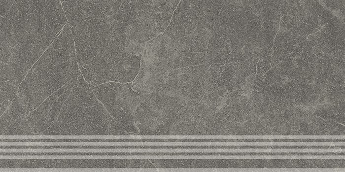 KM6060G0531RGRF Ступень фронтальная Эстерель серый тёмный матовый обрезной 30x60x0,9 - фото 91413