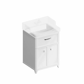 {{photo.Alt || photo.Description || 'PO.M.60.1/WHT Тумба POMPEI напольная с ящиком и дверцами 60, белая глянцевая'}}