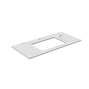 {{photo.Alt || photo.Description || 'PL3.SG50008220R/100 Столешница из керамогранита для раковин, встраиваемых снизу, Монте Тиберио 100 см, белый натуральный'}}