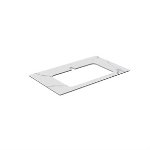 {{photo.Alt || photo.Description || 'PL2.SG50008220R/80 Столешница из керамогранита для раковин, встраиваемых сверху, Монте Тиберио 80 см, белый натуральный'}}