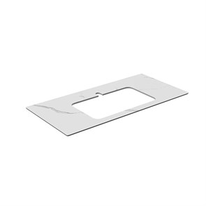 {{photo.Alt || photo.Description || 'PL2.SG50008220R/100 Столешница из керамогранита для раковин, встраиваемых сверху, Монте Тиберио 100 см, белый натуральный'}}