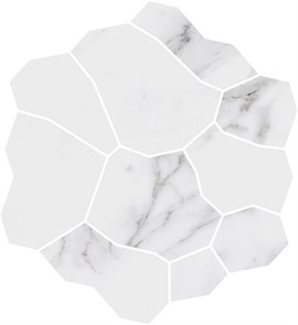 KMD2HID019BR Декор Марсель наборный белый глянцевый обрезной 31,5x34,2x0,9