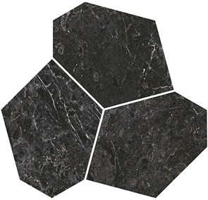 KMD2HID025BR Декор Марсель наборный чёрный глянцевый обрезной 26,5x25,5x0,9