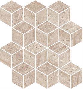 KMD2MSM016BR Декор Про Травертин мозаичный бежевый матовый обрезной 34,5x37x0,9
