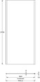 VE.90.FP.CR Душевая боковая панель Vetro/Ветро, 90х195, хром - фото 57503