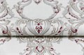 KM7704 Обои виниловые Ориент мотив, белый красный (1, Т A) прямая стыковка - фото 60374