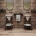 PL.N.sh.55\BLK Полка PLAZA Next металлическая с крышкой 55см, цвет черный матовый - фото 63204