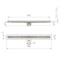 CH500SLC Душевой лоток Paini Slim Line 500 мм D50, черный матовый - фото 68603