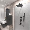 21PZ690 Смеситель для душа Paini Grazia встраиваемый, PVD матовый черный - фото 72249