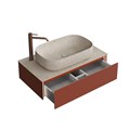 MA.90.1/VR.M Тумба Magica/Маджика подвесная 90, 1 ящик, венецианский красный матовый              - фото 75686
