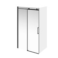 CT.120.SD.BLK.M Душевая дверь Cristallo/Кристалло, раздвижная с функцией плавного открывания и закрывания, 120х210, матовый черный - фото 75905