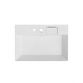 LO.wb.70.2 Раковина Logica/Лоджика мебельная\подвесная с двумя отверстиями 70, белая глянцевая - фото 76301