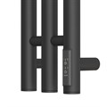 Полотенцесушитель электрический Деметра PN12822B П3 120x1200 диммер справа, черный - фото 82110