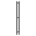 Полотенцесушитель электрический Деметра PN12812B П3 80x1200 диммер справа, черный - фото 82605