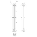 Полотенцесушитель электрический Фрея PN20712B П2 100x1200 диммер слева, черный - фото 83025