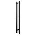 Полотенцесушитель электрический Фрея PN20712B П2 100x1200 диммер слева, черный - фото 83026