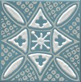 KMD3STA020GN Декор Бахия 2 бирюзовый глянцевый 9,8x9,8x0,7 - фото 84405