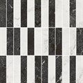 KMD2MSA003BR Декор Тубкаль мозаичный микс чёрный белый глянцевый обрезной 30x30x0,9 - фото 85467