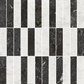 KMD2MSA003BR Декор Тубкаль мозаичный микс чёрный белый глянцевый обрезной 30x30x0,9 - фото 85468