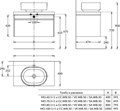 MOD.60.1+1/AR Тумба MODULA подвесная 60 с ящиком 1+1, арабика - фото 87341