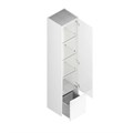 MOD.165/WHT Пенал Modula/Модула подвесной 165 с дверцей и ящиком, белый глянцевый - фото 87428