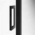 LN.100.SD.BLK.M Душевая дверь Lindo/Линдо, раздвижная  с функцией плавного открывания и закрывания, 100х195, матовый черный - фото 87836