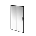 LN.120.SD.BLK.M Душевая дверь LINDO, раздвижная с функцией soft close, 120х195, матовый черный - фото 87842