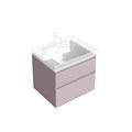 CUB.60.2/MAL Тумба CUBO подвесная с ящиками 60, мальва матовая - фото 88004