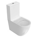 SF.wc.01 Унитаз SFERA напольный безободковый с крепежом и сиденьем, белый глянцевый - фото 88016