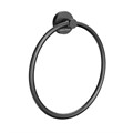 IS.04.KM.BLK.M Полотенцедержатель кольцевой Isola/Изола настенный, черный матовый - фото 90788